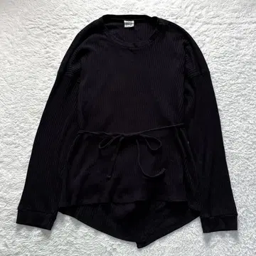 BASERANGE Shaw long T 리브 티셔츠 블랙