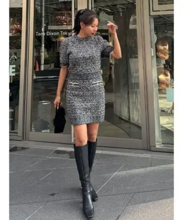 Her lip to 하립투 Twinkle Tweed Knit Set