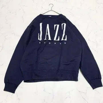 Jazz Sports 크루넥 맨투맨 트레이닝복 네이비