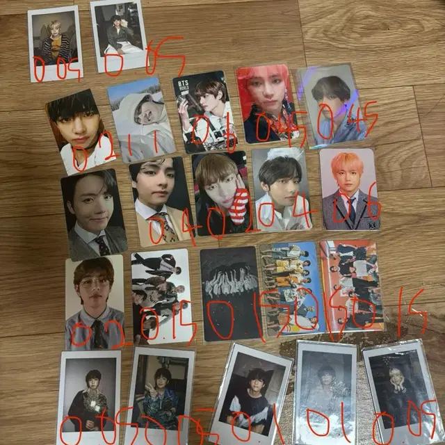 방탄 포카 v sell pc bts BTS