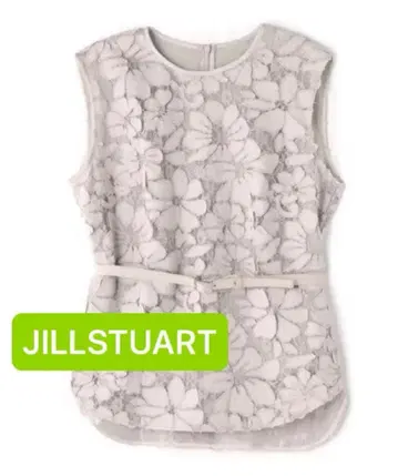 JILLSTUART 꽃무늬 레이스 슬리브리스 탑