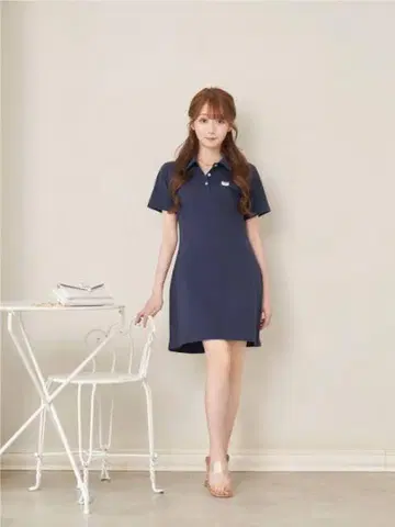 kitten wappen 폴로 원피스 로제 뮤즈