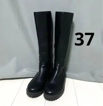 Mystic 인조 가죽 롱 부츠