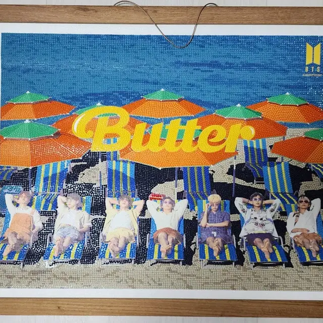 방탄소년단 BTS "Butter"앨범 콘셉트 보석 십자수 2개(완성본)