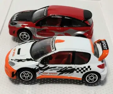 리얼 토이 푸조 206 WRC 포드 포커스 WRC 2대 세트