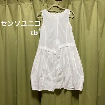 화이트 슬리브리스 튜닉 센소유니코 TB