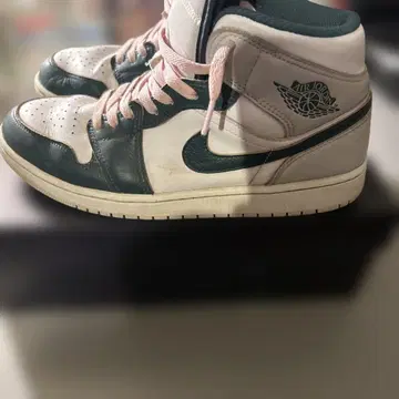 Air Jordan1 하이컷 스니커즈 그린/화이트/핑크