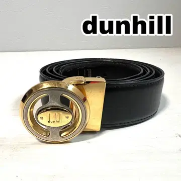 dunhill. 던힐 벨트 가죽 골드 버클 블랙 40/100