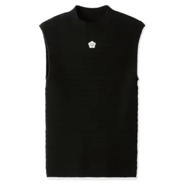 릴리 브라운 LILY BROWN 마리콴트 데이지 자수 니트 블랙