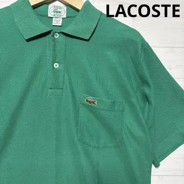 LACOSTE 라코스테 피케 셔츠 원포인트 자수 그린 M 사이즈