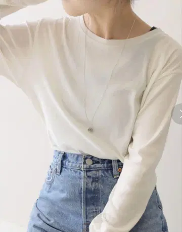 Spick & Span 루즈 롱 슬리브 티셔츠