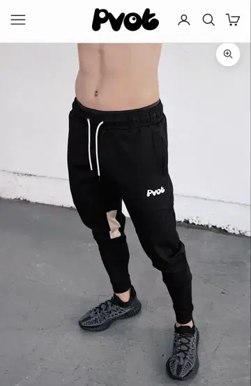 새상품 PVOT 조거 팬츠