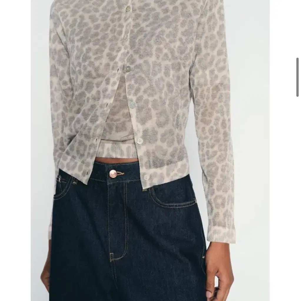 新品　Cardigan Jacket Animal Print ZARA | 자라 Zara Leopard Animal Print Cardigan on Bunjang Global Site.