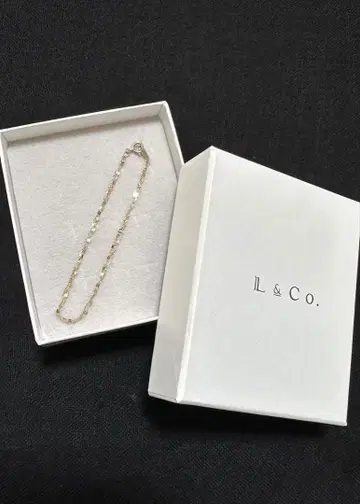 L&Co. k10 골드 체인 팔찌