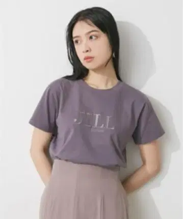 JILL by JILL STUART 반팔 티셔츠 그레이 FR