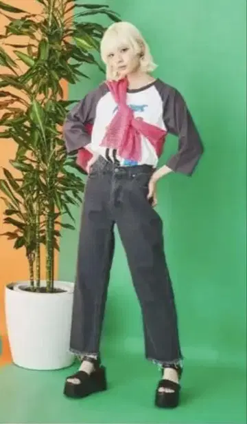 PUNYUS 컷오프 크롭 데님 팬츠 4