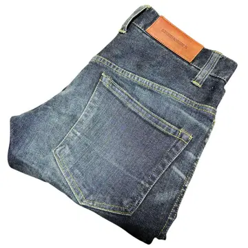 5351 POUR LES HOMMES 소가죽 패치 허니콤 스키니 청바지