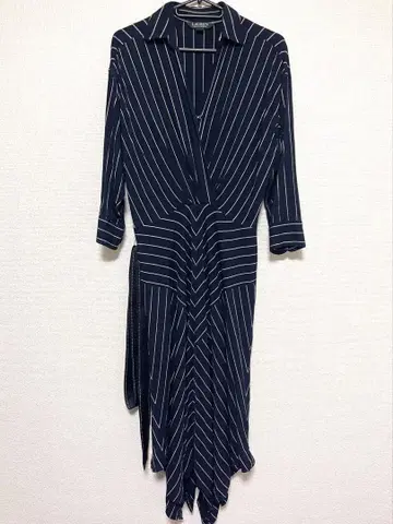 LAUREN RALPH LAUREN 스트라이프 셔츠 원피스 사이즈 2