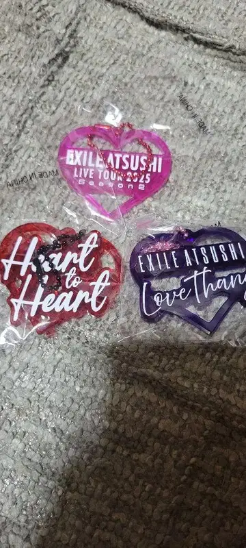 EXILE ATSUSHI 아크릴 참 3종 세트