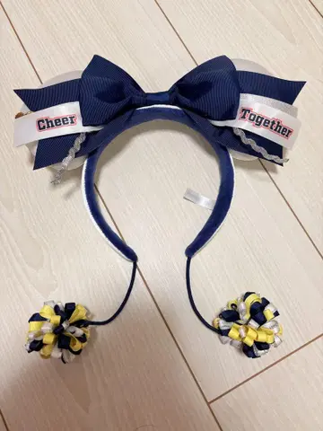 디즈니 머리띠 Cheer Together 치어리더 폼폼 포함