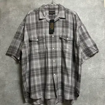 새상품 PENDLETON 펜들턴 오픈 카라 셔츠 옴브레 체크