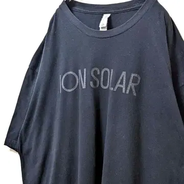 넥스트 레벨 이온 솔라 로고 티셔츠 블랙 검정 2XL 구제 의류