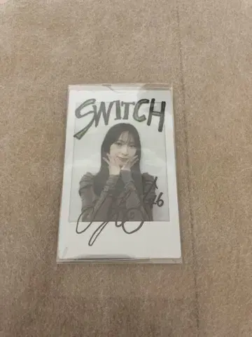 히나타자카46 카네무라 미쿠 SWITCH 당첨 상품 친필 사인 폴라로이드