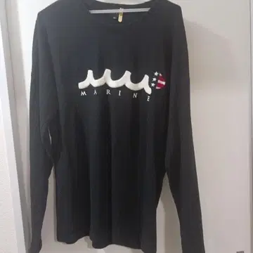 무타 블랙 긴팔 롱T XL
