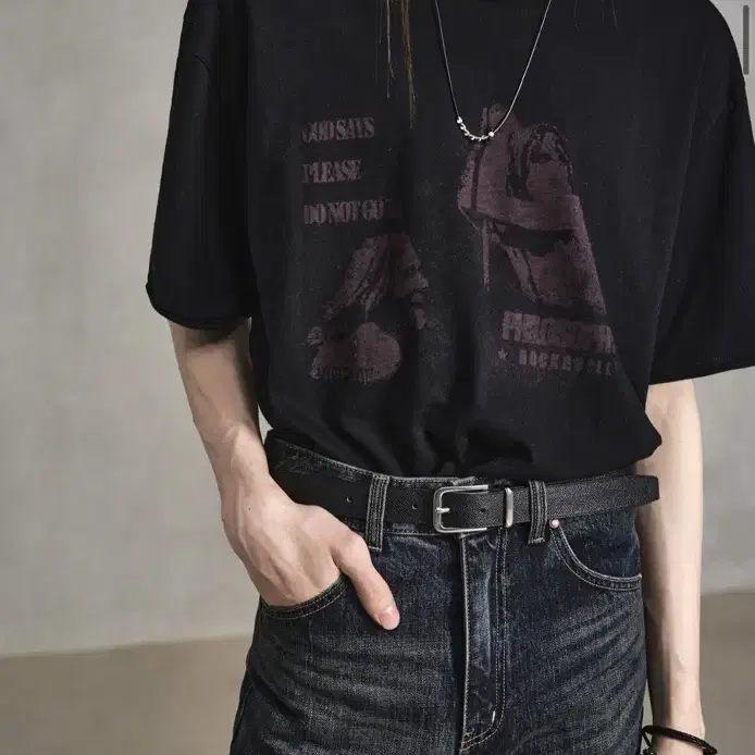 ★LMOOD★ Luna Garment Dying Half T-Shirt Charcoal L4AT0007C MUSINSA | LMOOD Luna Garment Dying Half T-Shirt Charcoal