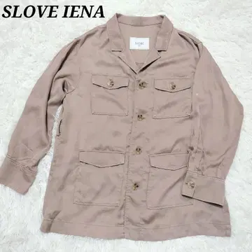 SLOBE IENA 슬로브 이에나 셔츠 자켓 베이지 F 린넨