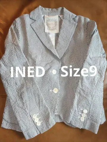 스트라이프 테일러드 자켓 INED Size9