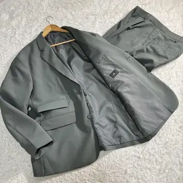 새상품급 H&M 그레이 셋업 수트 52 구제 의류 남성용 XL 넉넉한