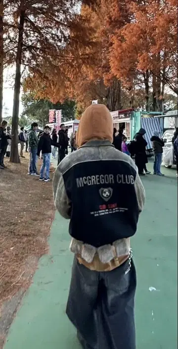 McGregor Club 바시티 자켓 블랙/베이지