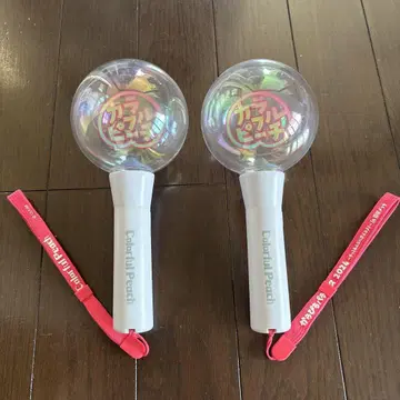 컬러풀 피치 응원봉 2개 세트