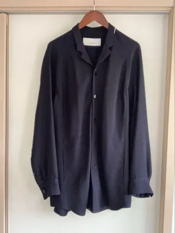 OVERCOAT 오픈 카라 셔츠 자켓 네이비 1
