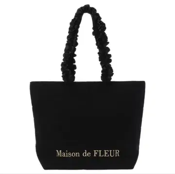 Maison de FLEUR 레이스 새틴 프릴 토트 그랑 백