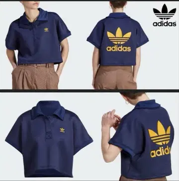 아디다스 오리지널스 클래식 크롭 폴로 티셔츠