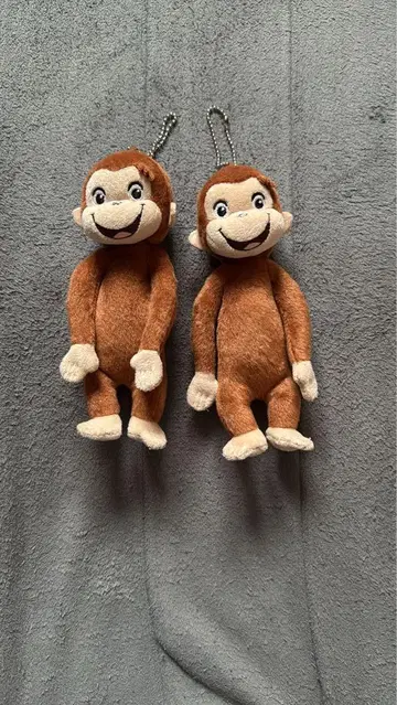 오자루의 조지 봉제 인형 키링 2개 세트