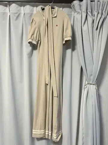 snidel POLO 콜라보 베이지 반팔 롱 원피스