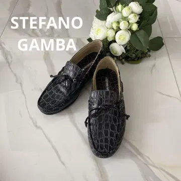 STEFANO GAMBA 이탈리아제 드라이빙 슈즈 악어 엠보싱