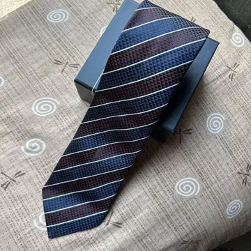 ZEGNA 실크 넥타이 다이아몬드 패턴