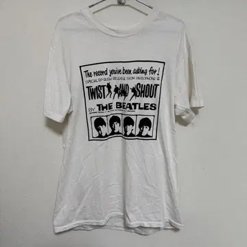 비틀즈 TWIST AND SHOUT 티셔츠 구제 의류 madeinUSA