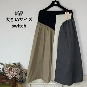 67 새상품 빅 사이즈 switch 디자이너 스커트