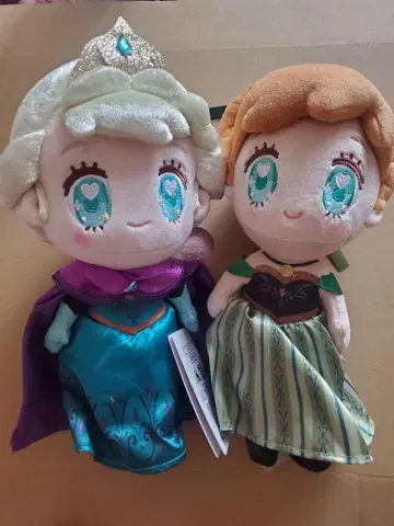 디즈니 스토어 안나 엘사 봉제 인형 TINY FROZEN