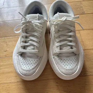 화이트 가죽 로우 컷 스니커즈 Y-3, Y-3, 23cm