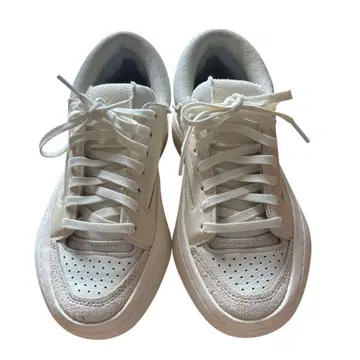 화이트 가죽 로우 컷 스니커즈 Y-3, Y-3, 23cm