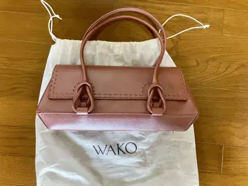 WAKO 긴자 와코 로즈 핑크 가죽 백