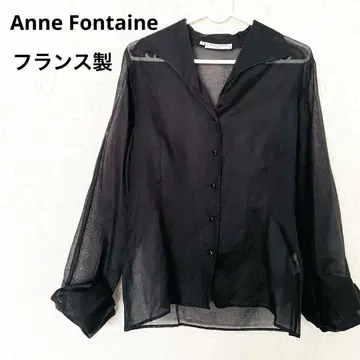 고급 Anne Fontaine 앙 폰테인 프랑스 시스루 셔츠 블라우스