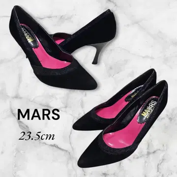 MARS 포인트 토 펌프스 23.5cm 스웨이드 소재 9cm 힐