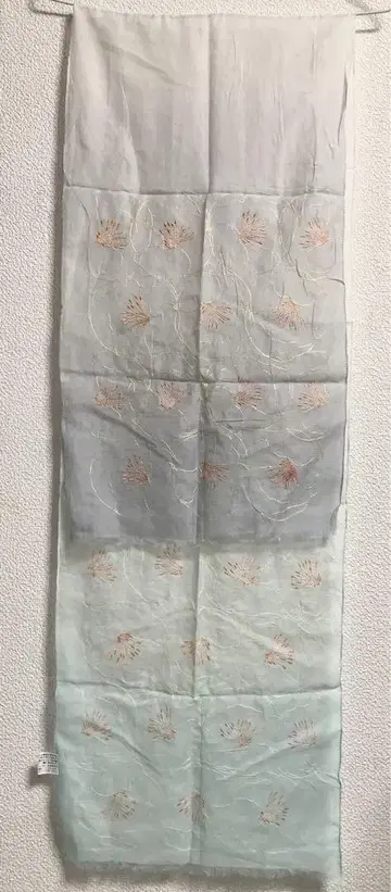 꽃 자수 그라데이션 스톨